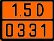Табличка оранжевого цвета по ДОПОГ 1.5D/0331 