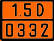 Табличка оранжевого цвета по ДОПОГ 1.5D/0332 