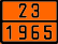 Табличка оранжевого цвета по ДОПОГ 23/1965 