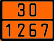 Табличка оранжевого цвета по ДОПОГ 30/1267 (нефть сырая)