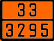 Табличка оранжевого цвета по ДОПОГ 33/3295 (углеводороды жидкие, н.у.к.)
