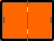 Табличка оранжевого цвета по ДОПОГ универсальная без кодов, складная